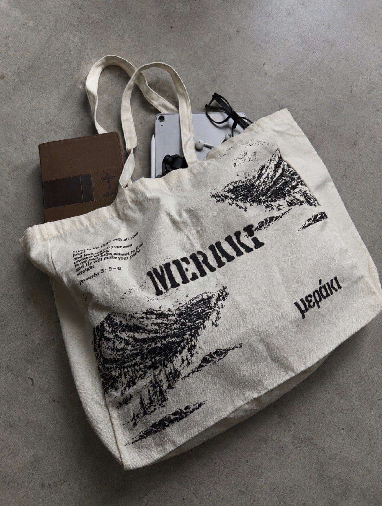 "Trust Beyond the Ridge” Tote Bag